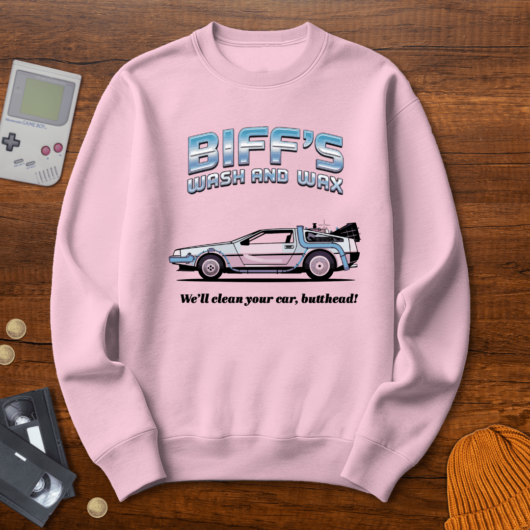 Printify Sweatshirt S / Light Pink Biffs Wash and Wax - Sweatshirt
