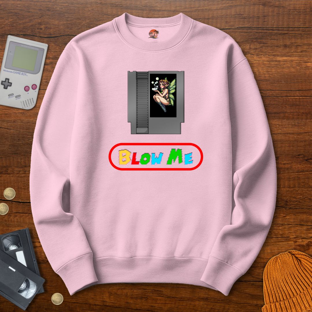Printify Sweatshirt S / Light Pink Blow Me - Sweatshirt