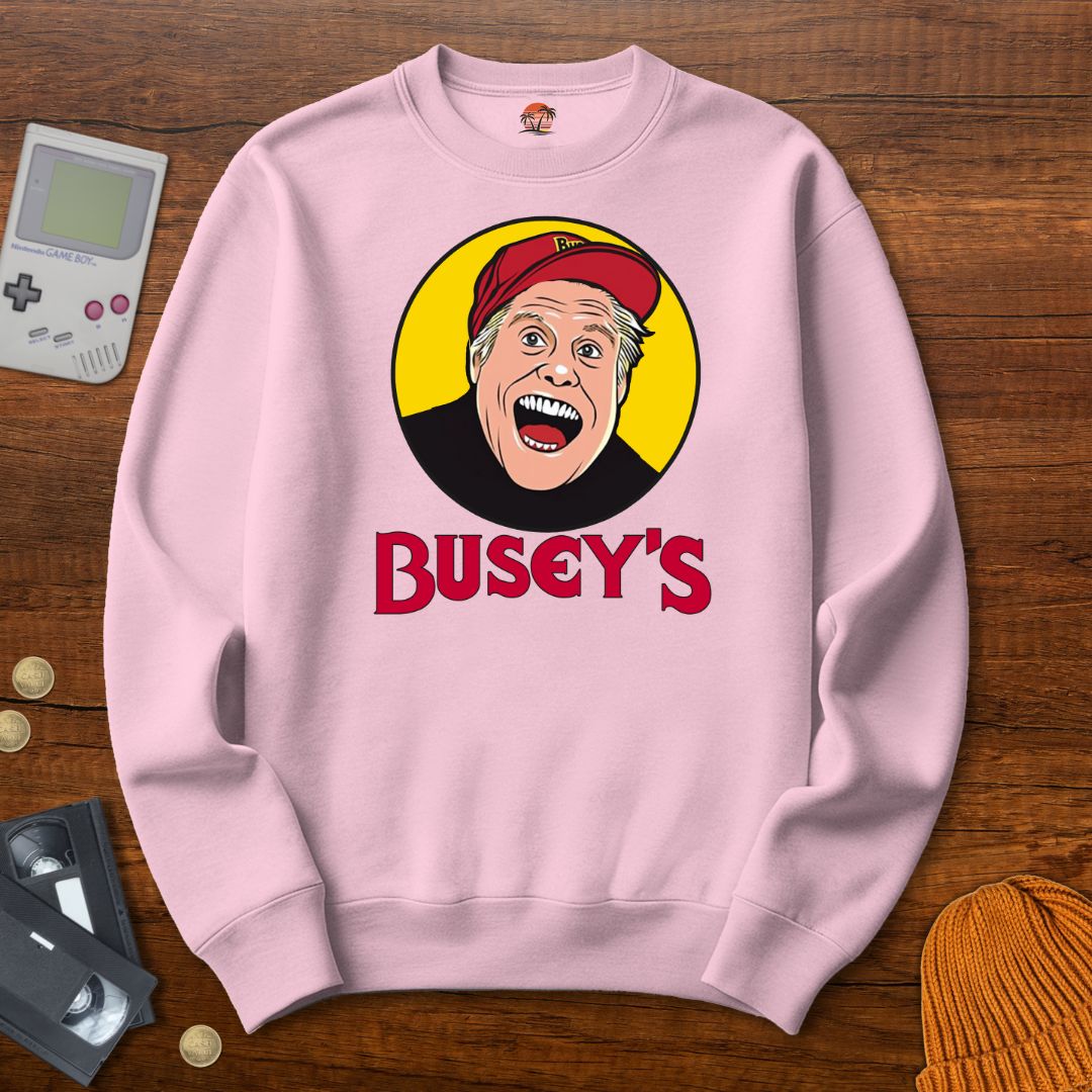 Printify Sweatshirt S / Light Pink Busey's- Sweatshirt