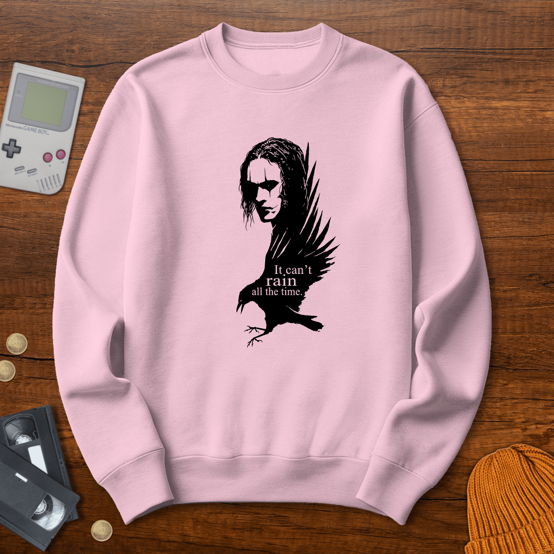 Printify Sweatshirt S / Light Pink Crow - Sweatshirt