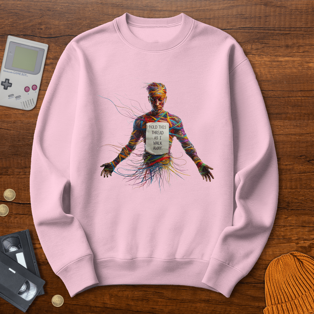 Printify Sweatshirt S / Light Pink Destroy my sweater - Sweatshirt