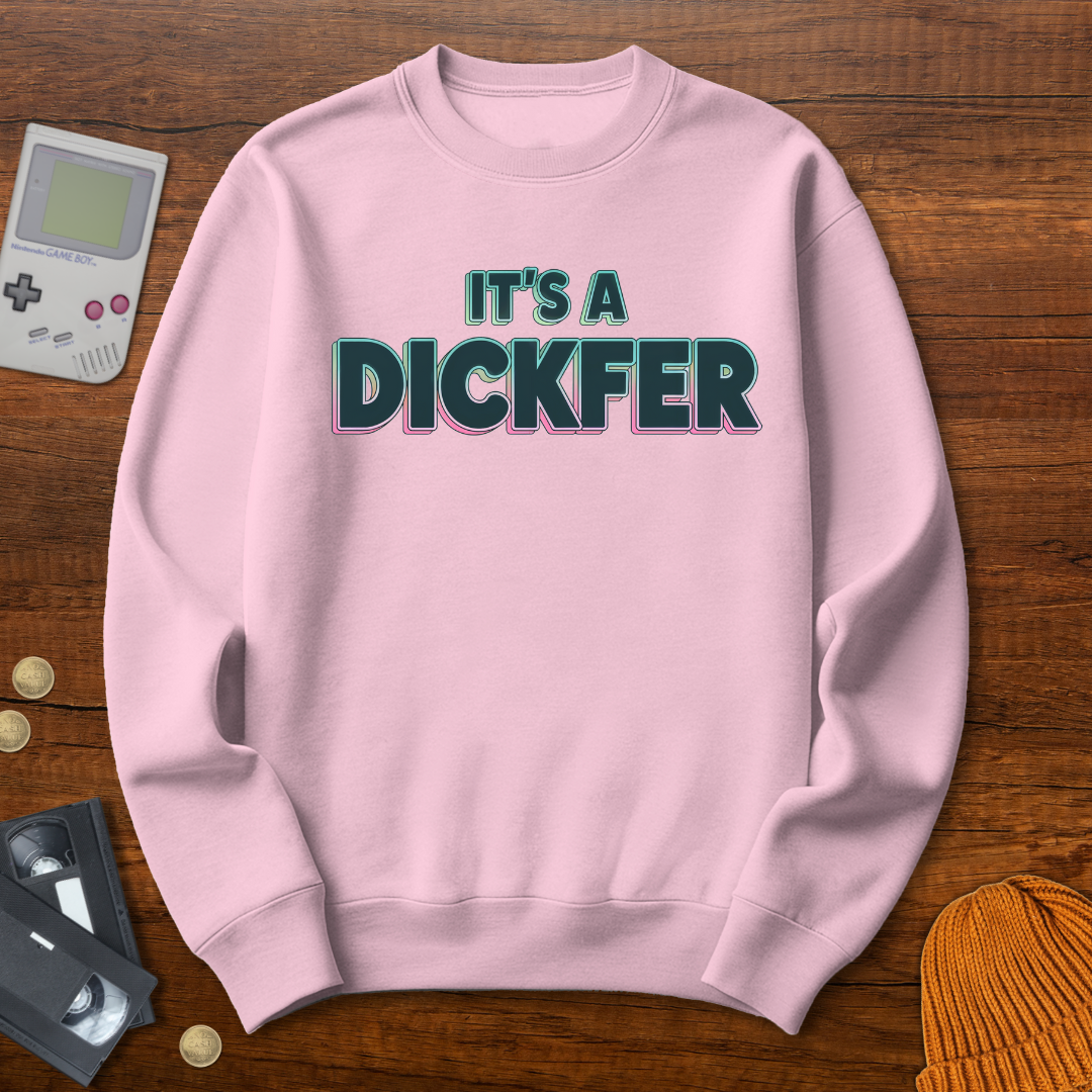 Printify Sweatshirt S / Light Pink Dickfer - Sweatshirt