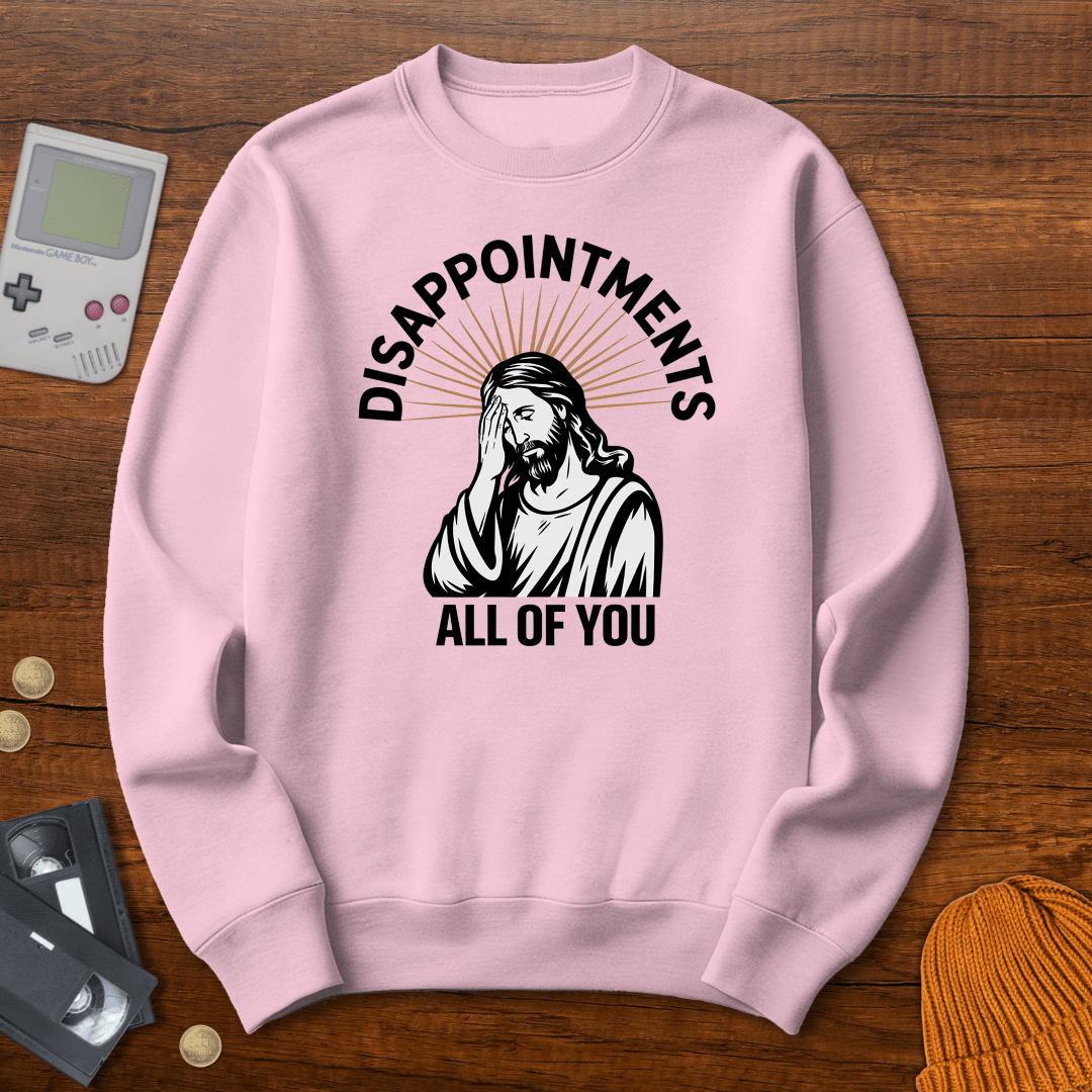 Printify Sweatshirt S / Light Pink Disappointments - Sweatshirt
