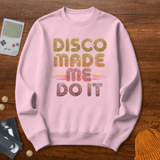 Printify Sweatshirt S / Light Pink Disco Made Me - Sweatshirt