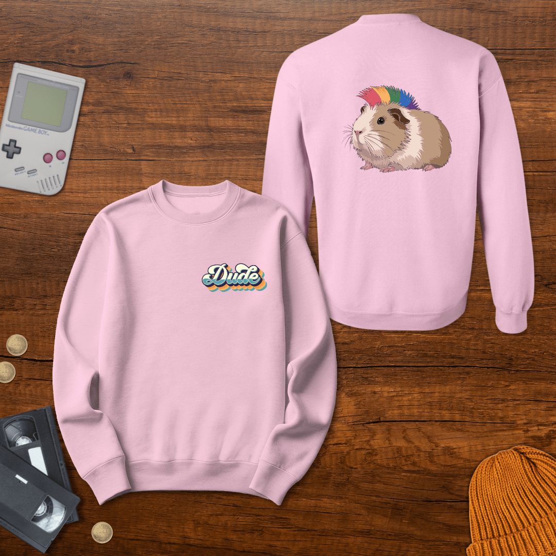 Printify Sweatshirt S / Light Pink Dude - Sweatshirt