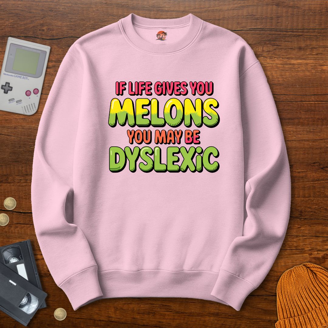 Printify Sweatshirt S / Light Pink Dyslexic - Sweatshirt