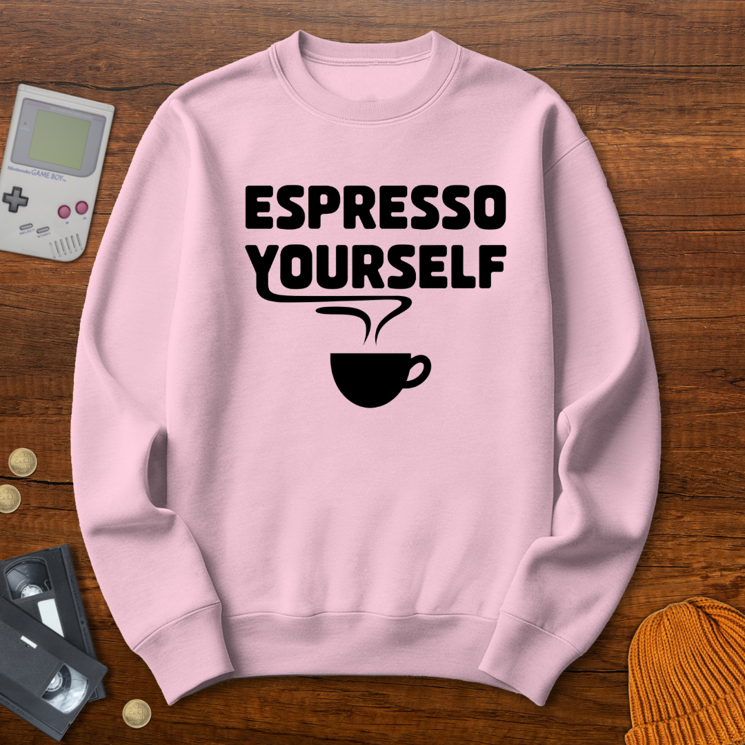 Printify Sweatshirt S / Light Pink Espresso Yourself - Sweatshirt