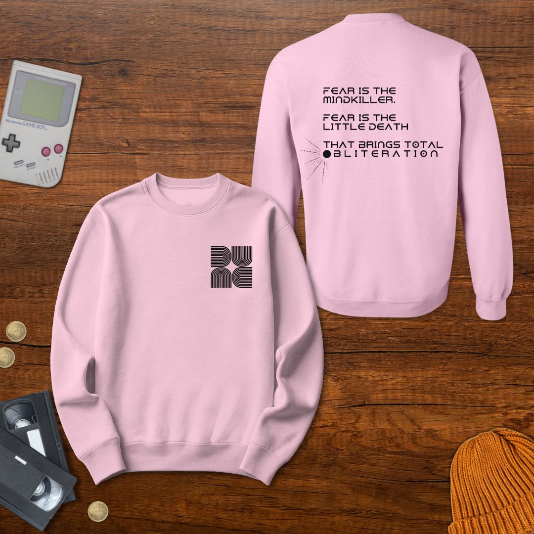 Printify Sweatshirt S / Light Pink Fear - Sweatshirt