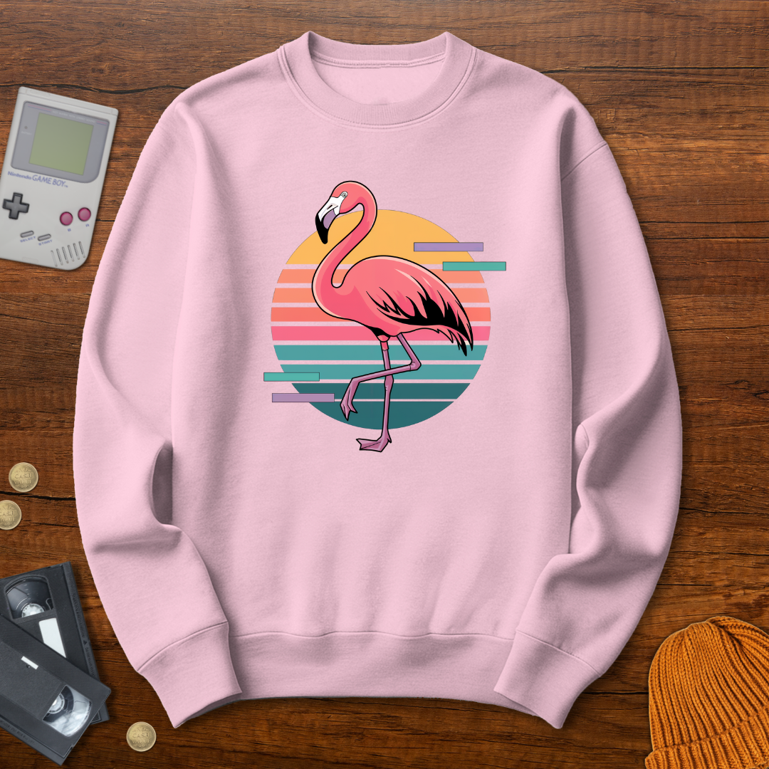 Printify Sweatshirt S / Light Pink Flamingo - Sweatshirt