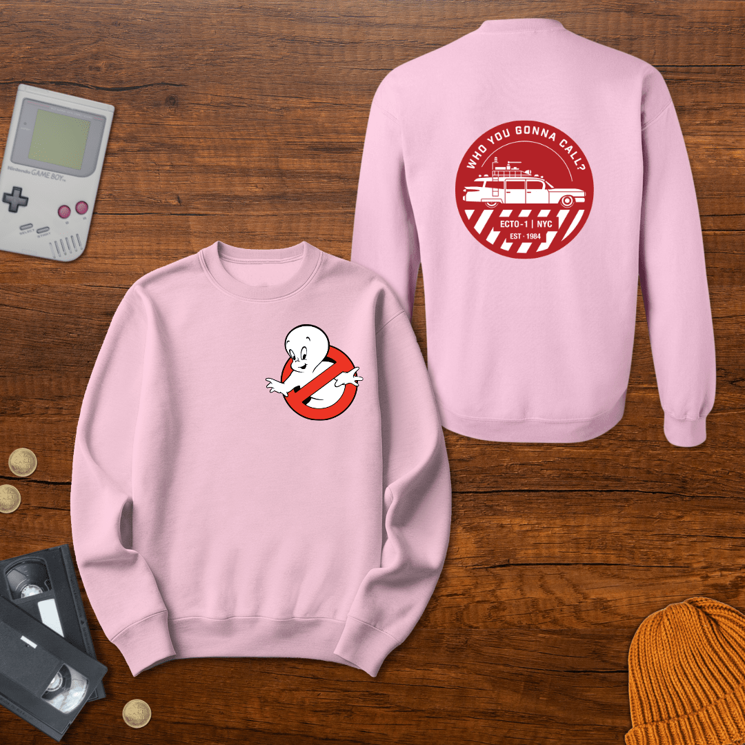 Printify Sweatshirt S / Light Pink Ghosts - Sweatshirt