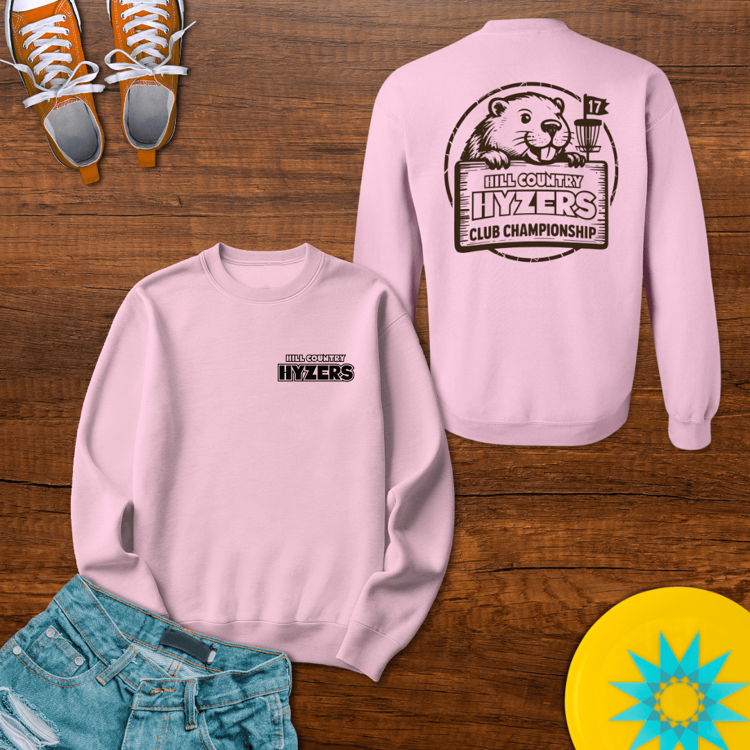 Printify Sweatshirt S / Light Pink Hill Country Hyzers Disc Golf Championship - Sweatshirt