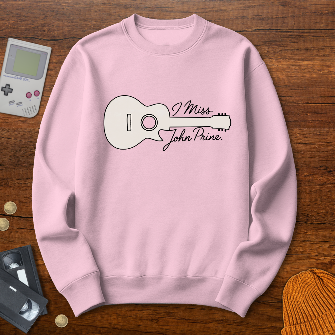 Printify Sweatshirt S / Light Pink John Prine - Sweatshirt