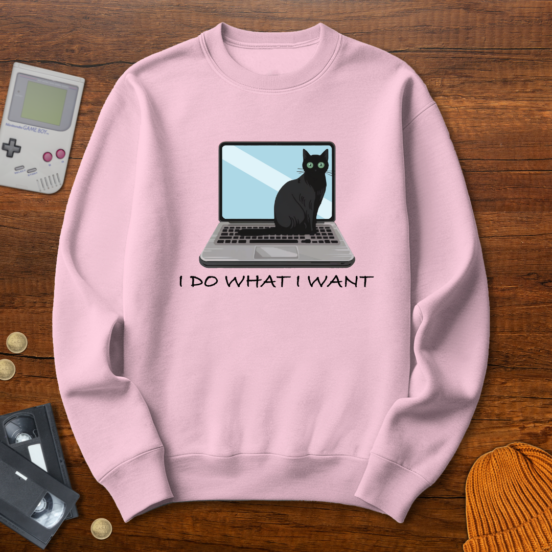 Printify Sweatshirt S / Light Pink Laptop Tyrant - Sweatshirt