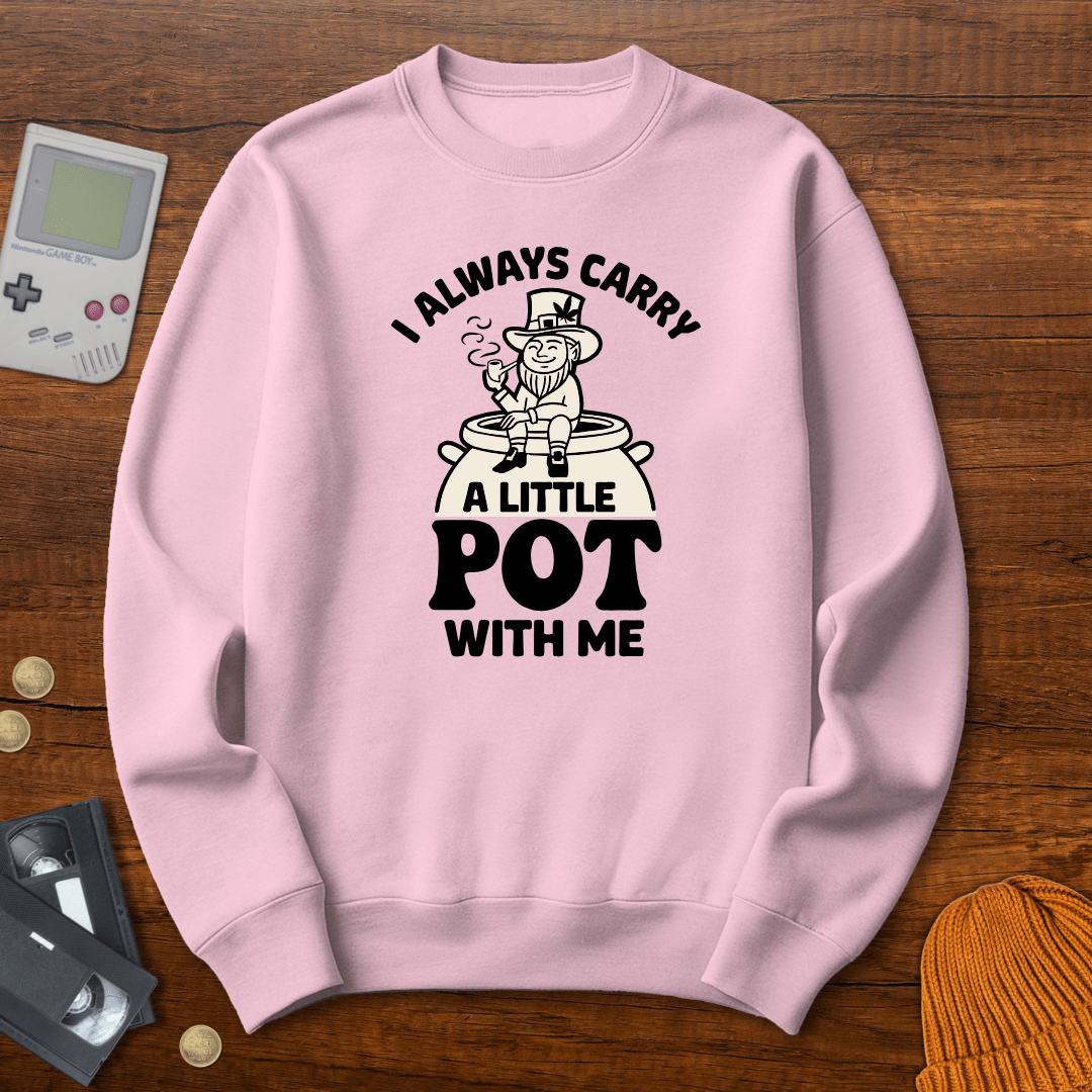Printify Sweatshirt S / Light Pink Little Pot - Sweatshirt