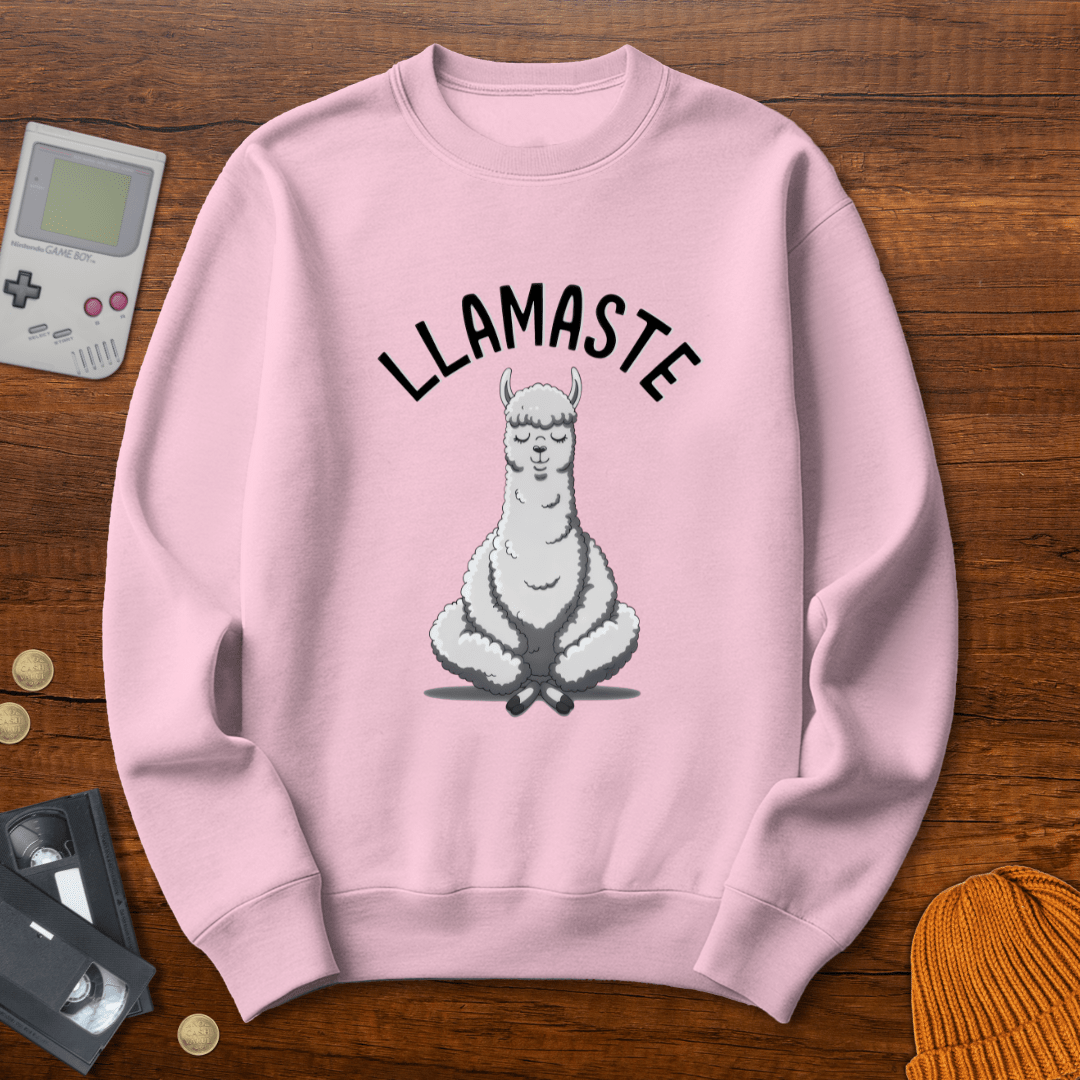 Printify Sweatshirt S / Light Pink Llamaste - Sweatshirt
