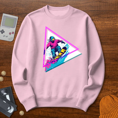Neon Triangle Shred - Sweatshirt - Throwback Paradise