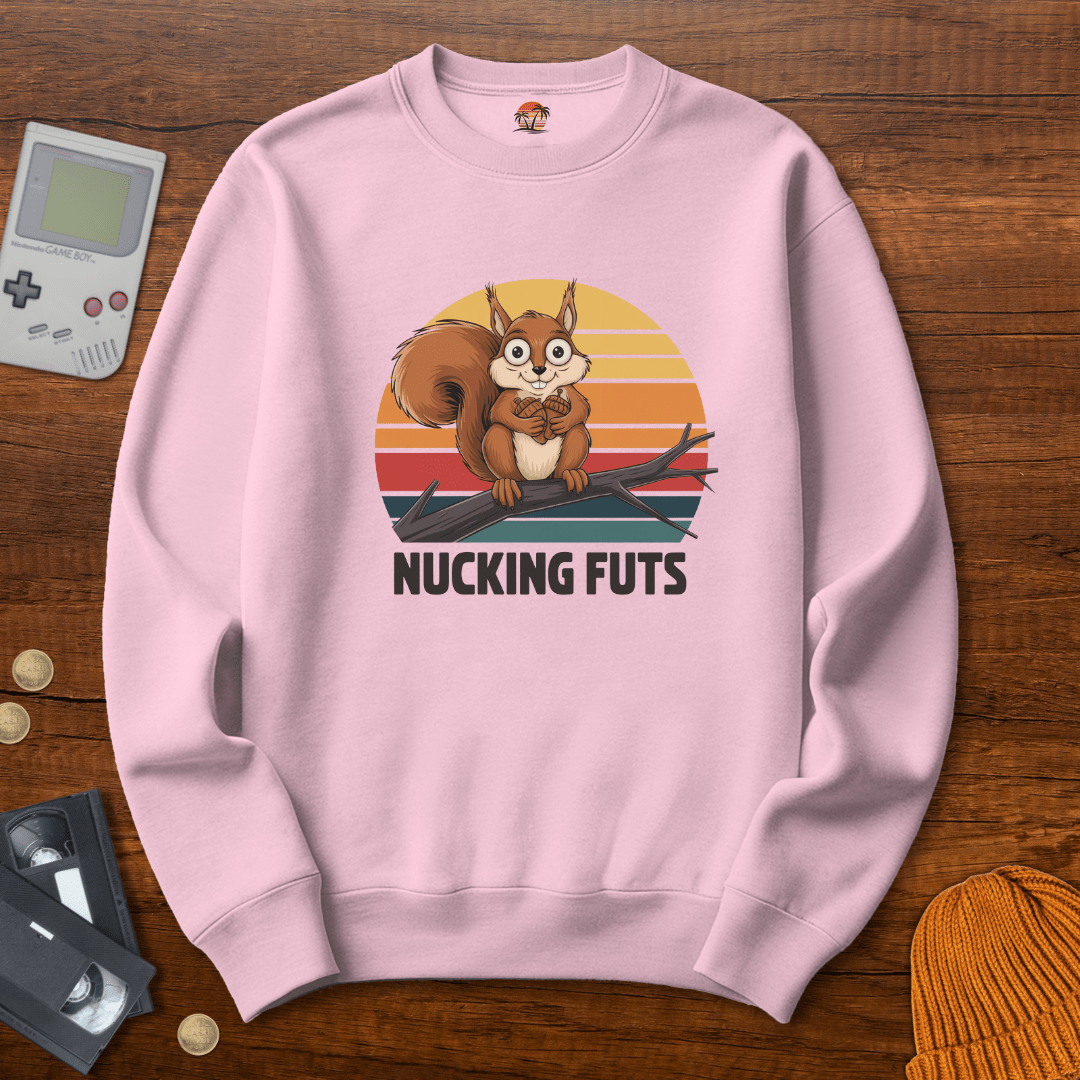 Printify Sweatshirt S / Light Pink Nucking Futs - Sweatshirt