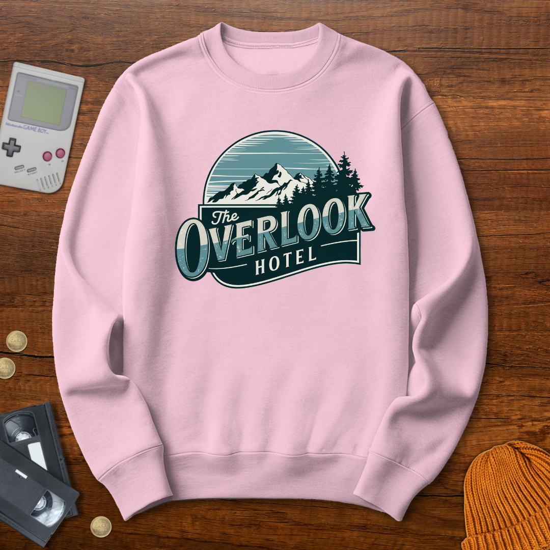 Printify Sweatshirt S / Light Pink Overlook Hotel - Sweatshirt