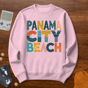 Printify Sweatshirt S / Light Pink Panama City Beach - Sweatshirt
