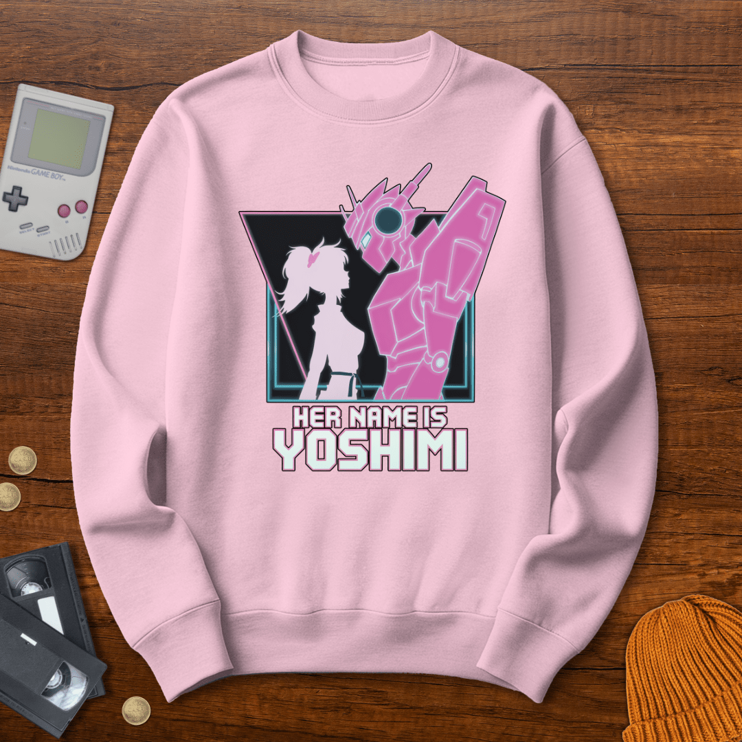Printify Sweatshirt S / Light Pink Pink Robots - Sweatshirt