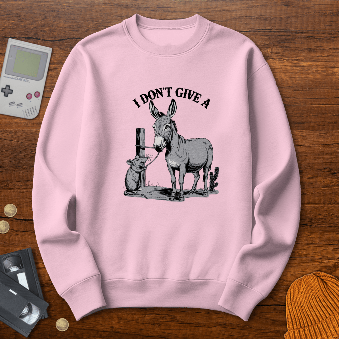 Printify Sweatshirt S / Light Pink Rats Ass - Sweatshirt