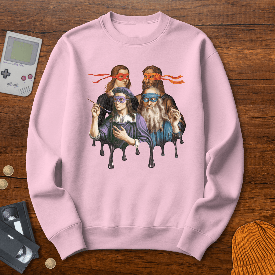 Printify Sweatshirt S / Light Pink Renaissance Artists - Sweatshirt