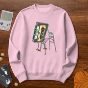 Printify Sweatshirt S / Light Pink Retro Cassette- Sweatshirt
