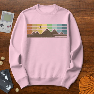 Retro Mountain Horizon - Sweatshirt - Throwback Paradise
