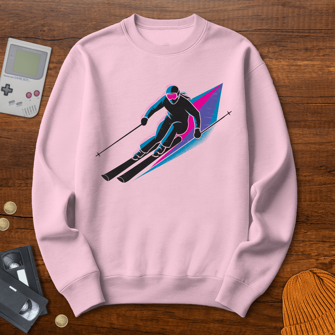 Printify Sweatshirt S / Light Pink Ski - Sweatshirt