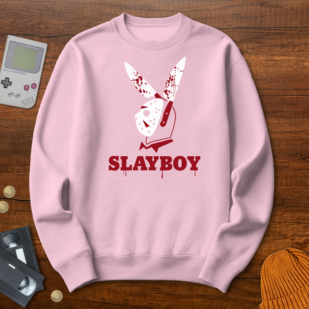 Printify Sweatshirt S / Light Pink Slayboy - Sweatshirt