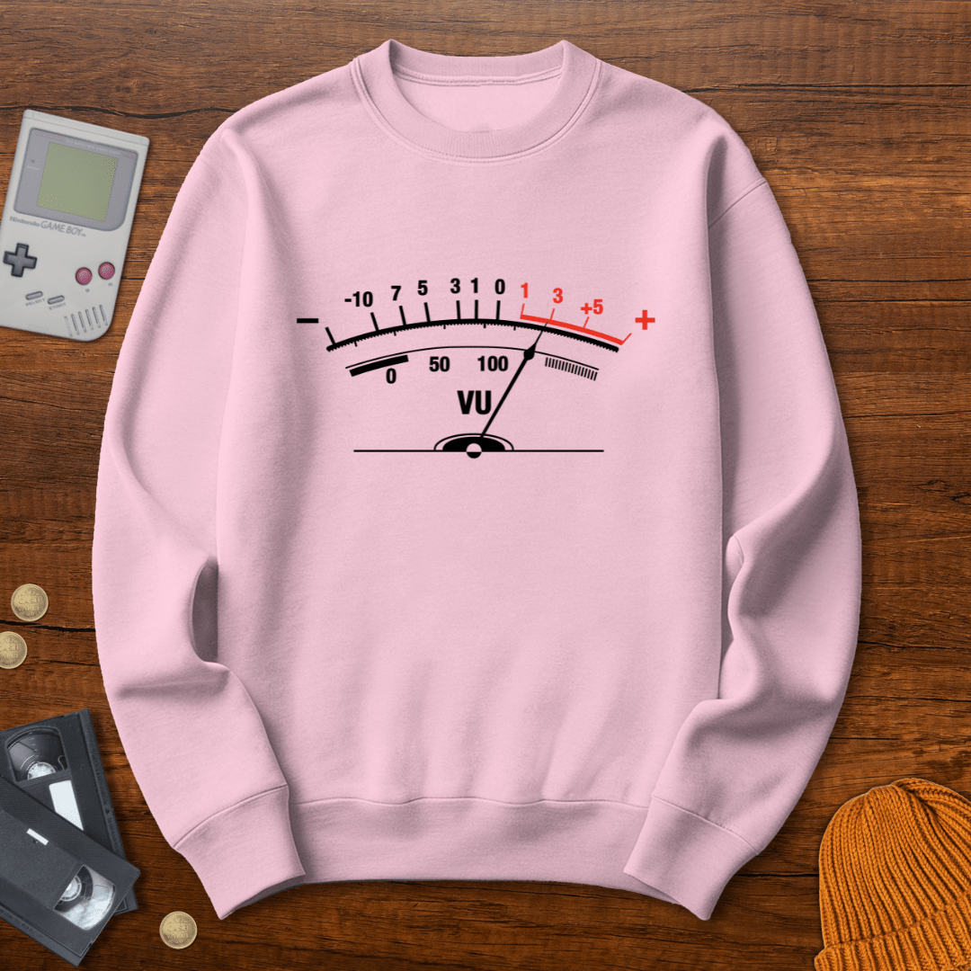 Printify Sweatshirt S / Light Pink VU Meter - Sweatshirt