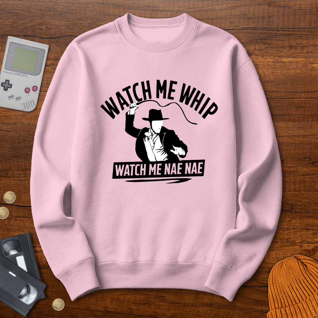 Printify Sweatshirt S / Light Pink Watch Me Whip - Sweatshirt