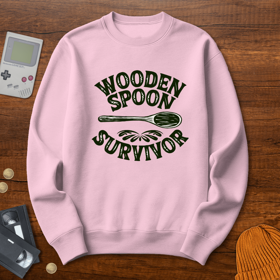 Printify Sweatshirt S / Light Pink Wooden Spoon Survivor - Sweatshirt