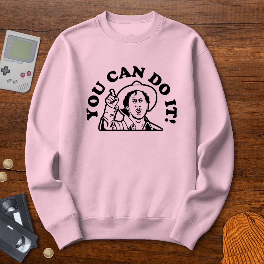 Printify Sweatshirt S / Light Pink You Can Do it - Sweatshirt