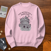 Printify Sweatshirt S / Light Pink Your Mother was a hampster - Sweatshirt