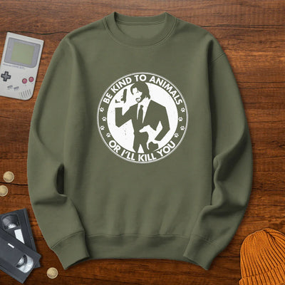 Be Kind To Animals - Sweatshirt - Throwback Paradise