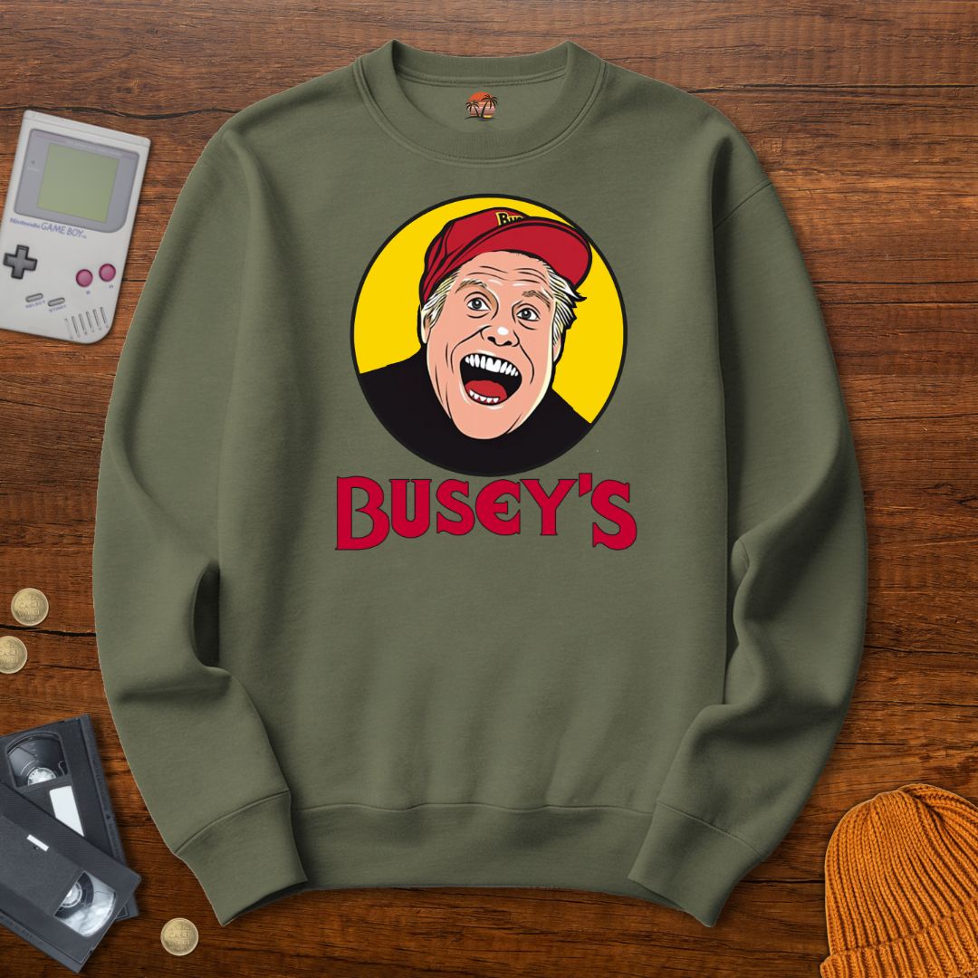 Printify Sweatshirt S / Military Green Busey's- Sweatshirt