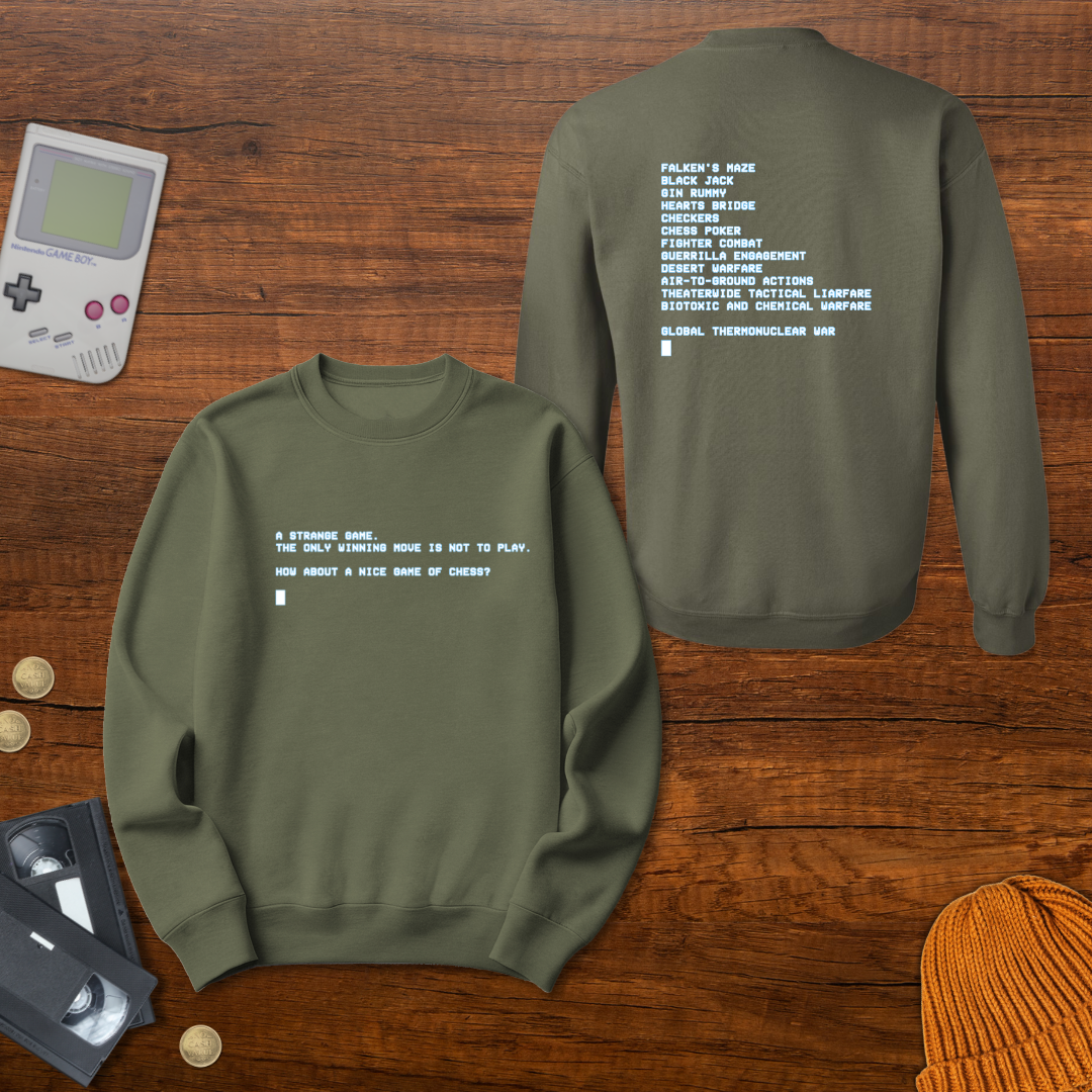 Printify Sweatshirt S / Military Green Chess - Sweatshirt