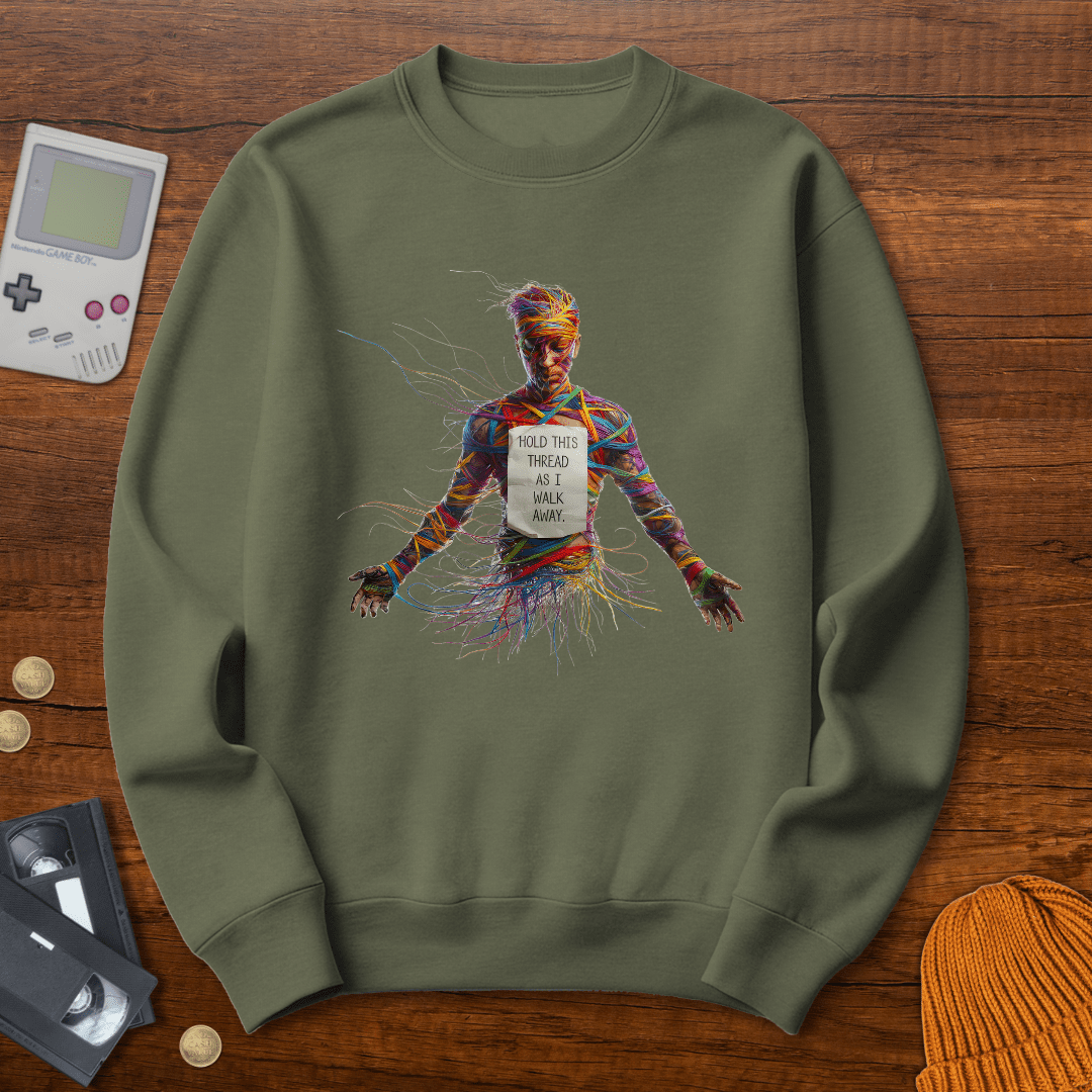 Printify Sweatshirt S / Military Green Destroy my sweater - Sweatshirt