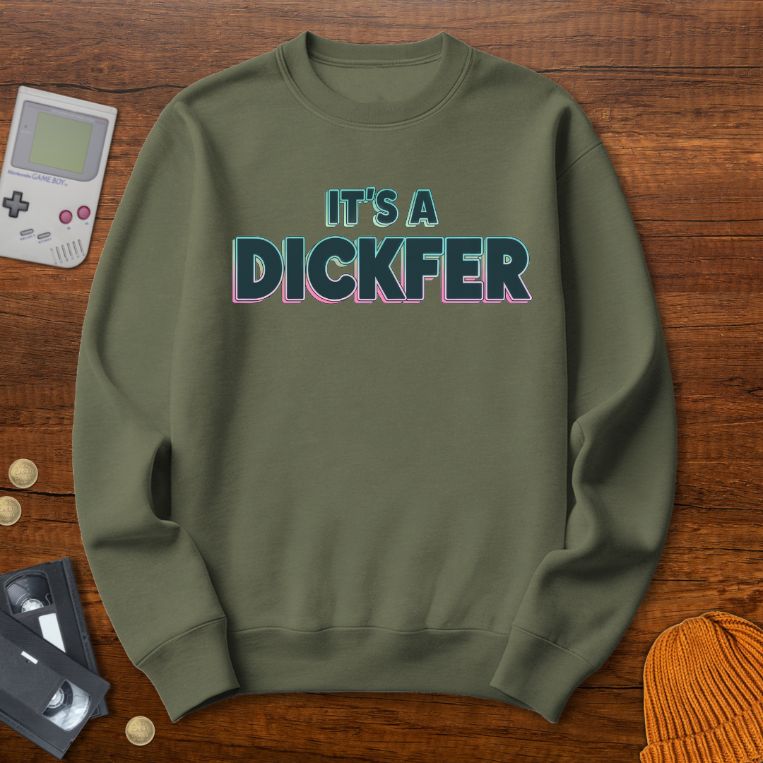Printify Sweatshirt S / Military Green Dickfer - Sweatshirt