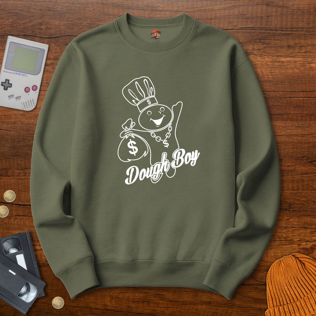 Printify Sweatshirt S / Military Green DoughBoy - Sweatshirt