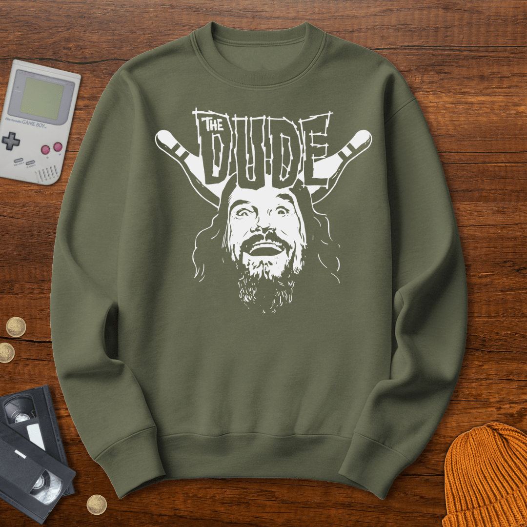 Printify Sweatshirt S / Military Green Duderino - Sweatshirt
