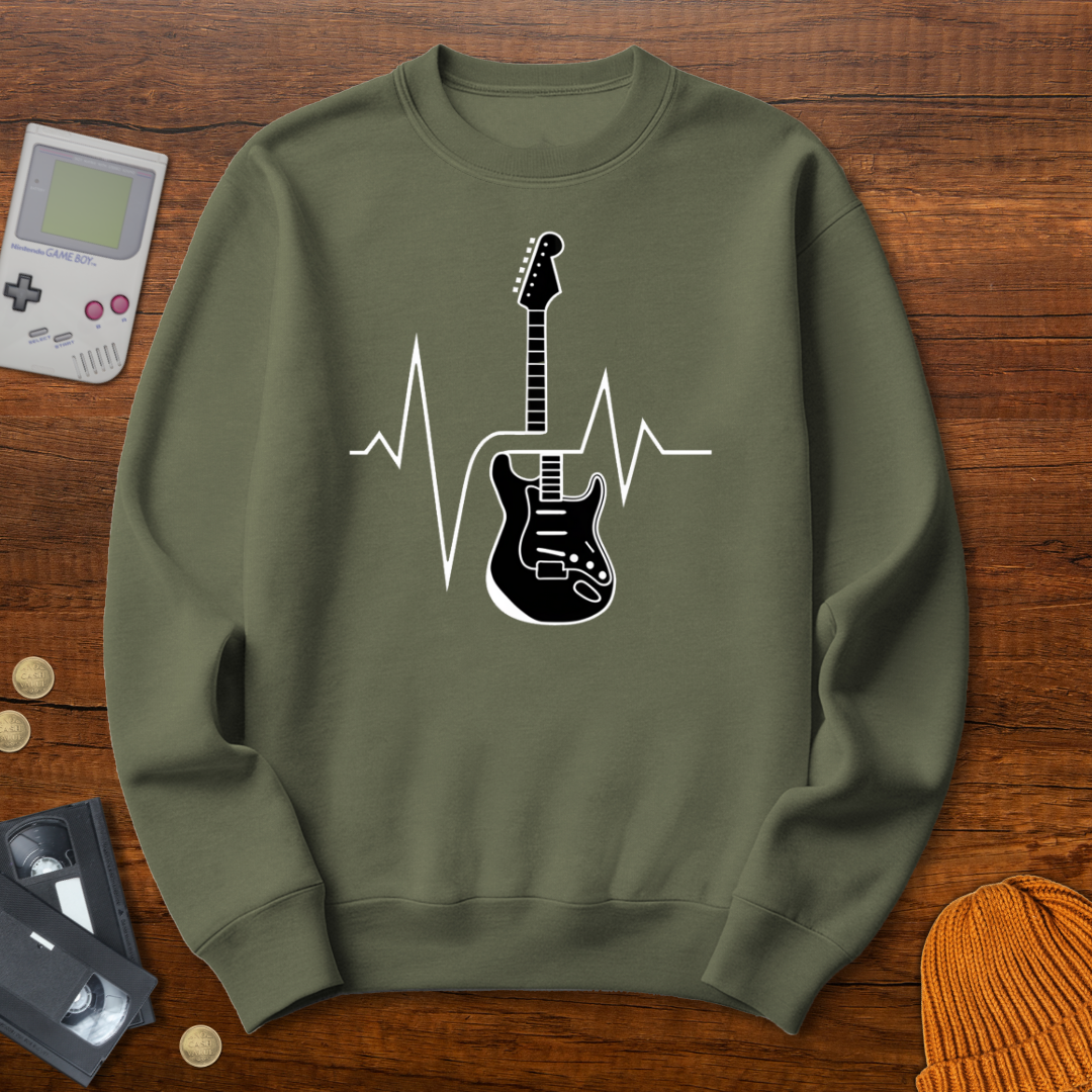 Printify Sweatshirt S / Military Green EKGuitar - Sweatshirt
