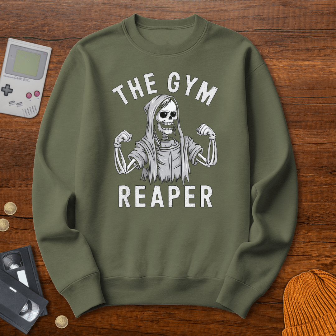Printify Sweatshirt S / Military Green GymReaper - Sweatshirt