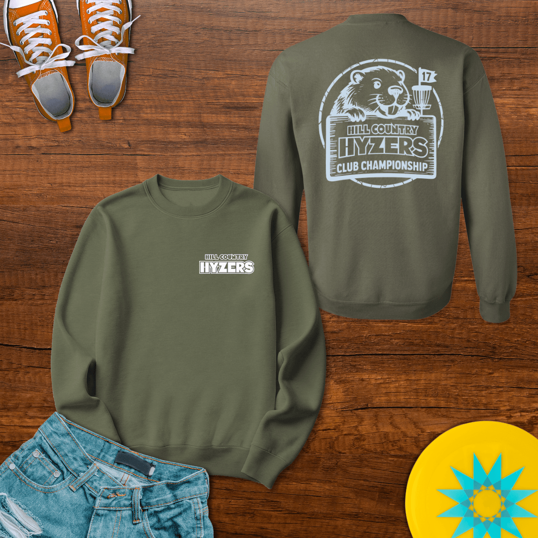 Printify Sweatshirt S / Military Green Hill Country Hyzers Disc Golf Championship - Sweatshirt