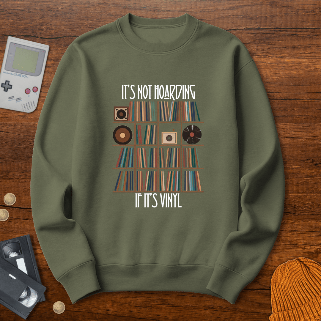 Printify Sweatshirt S / Military Green Hoarding - Sweatshirt