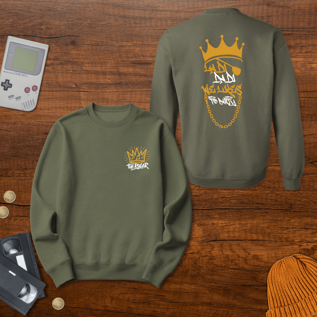 Printify Sweatshirt S / Military Green La Di Da Di - Sweatshirt
