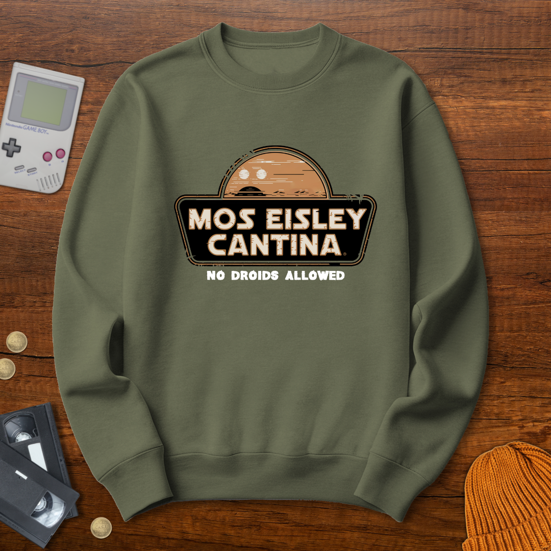 Printify Sweatshirt S / Military Green Mos Eisley - Sweatshirt