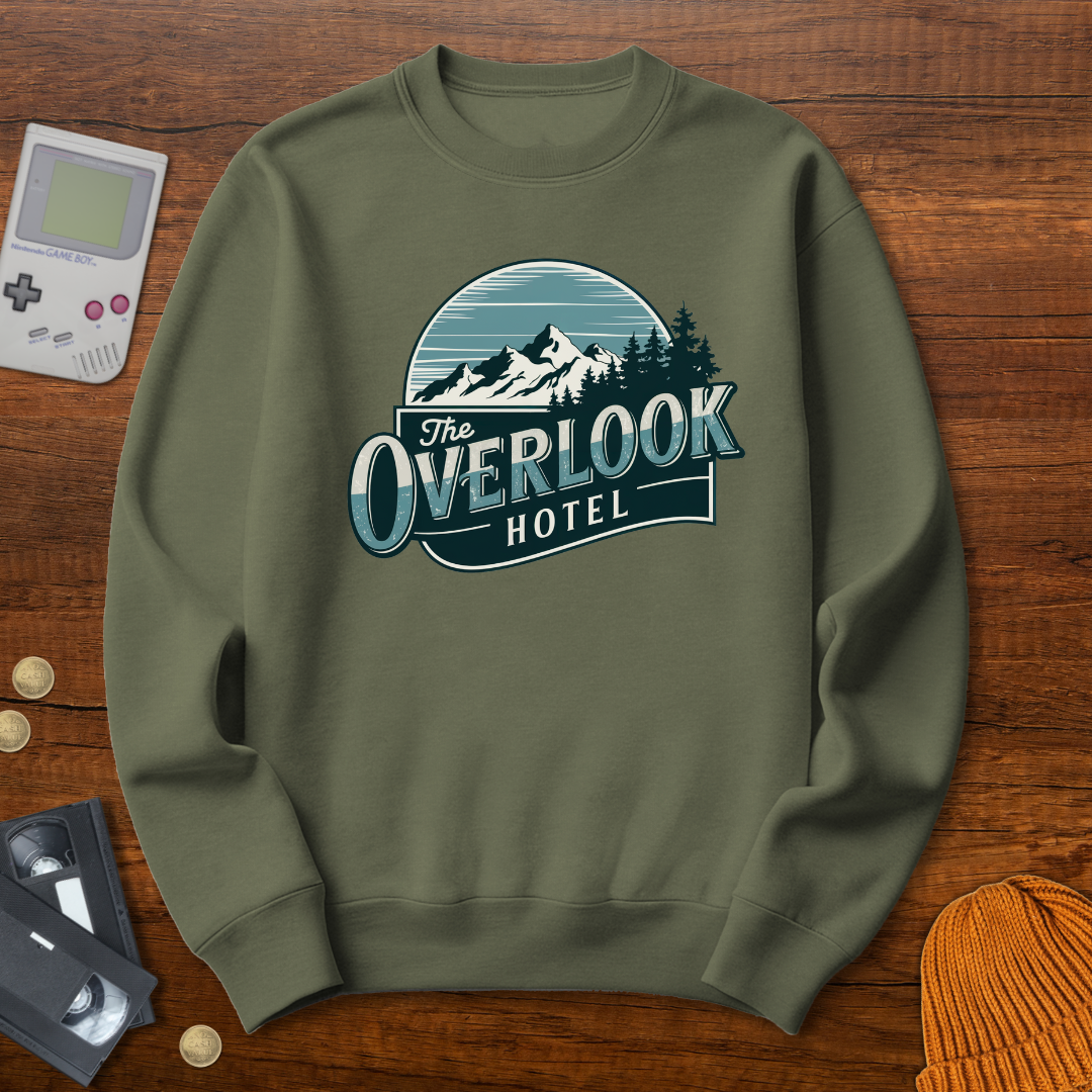 Printify Sweatshirt S / Military Green Overlook Hotel - Sweatshirt