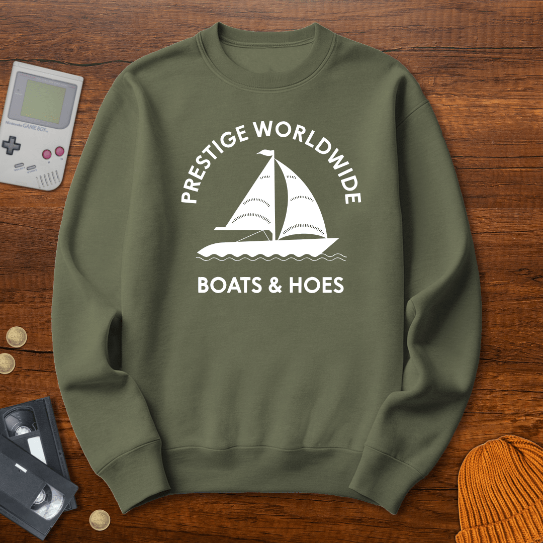 Printify Sweatshirt S / Military Green Prestige Worldwide - Sweatshirt